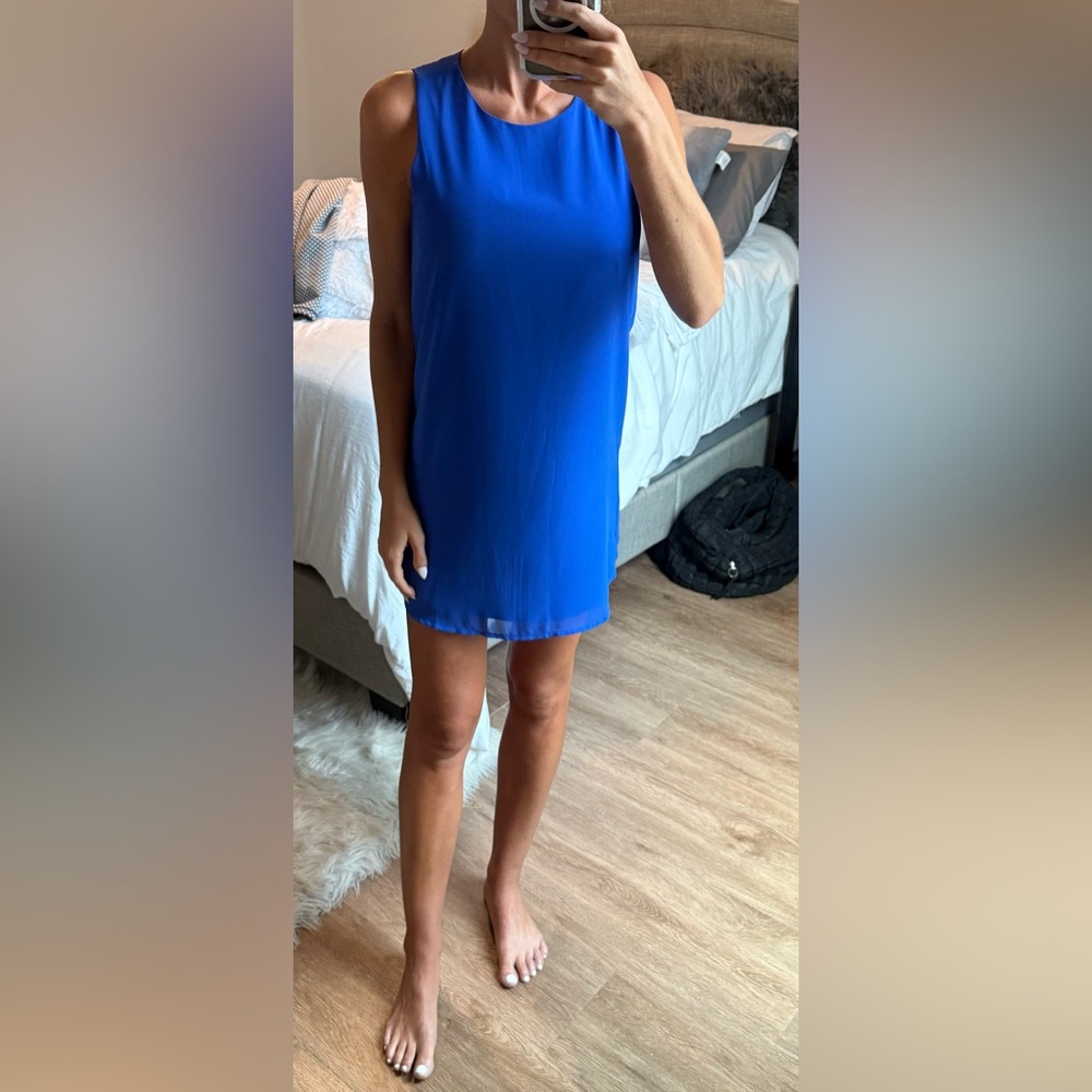 Blue Sleeveless Dress
